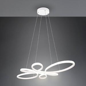 Závesné svetlo Fly LED, matná biela, 4 000 K, 83 cm x 45 cm