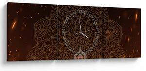 Obraz - Meditácia (s hodinami) (90x30 cm)