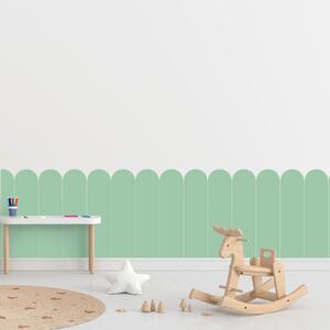 PIPPER. Textilná samolepiaca tapeta - Oblúk - Mätová farba Farba: Tmavá, Veľkosť: 60 cm