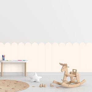 PIPPER. Textilná samolepiaca tapeta - Oblúk - Krémová farba Farba: Bledá, Veľkosť: 80 cm