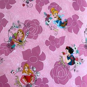Jerry Fabrics Bavlnené obliečky 140x200 + 70x90 cm - Disney Princess Pink 02