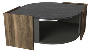 Dizajnový konferenčný stolík Wassim 75 cm hnedý