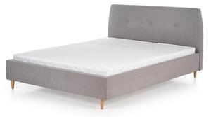 Čalúnená posteľ Doris - 160x200 cm - sivá