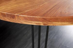 Dizajnový jedálenský stôl Shayla 120 cm akácia