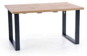 Stôl rozkládací Venom 160-210/90 cm - Dub wotan / Čierny