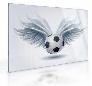 Sklenený obraz - Balón s krídlami (70x50 cm)
