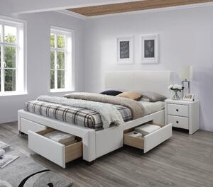 Čalúnená posteľ so zásuvkami Modena 2 160X200 - biela