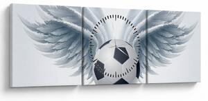 Obraz - Balón s krídlami (s hodinami) (90x30 cm)