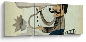 Astronóm na bicykli (s hodinami) (90x30 cm)