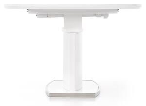 Rozkladací jedálenský stôl FEDERICO 120-160x120 cm - biela