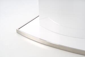 Rozkladací jedálenský stôl FEDERICO 120-160x120 cm - biela