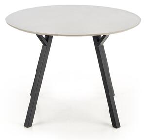 Stôl okrúhly Balrog - svetlý popol / Čierny