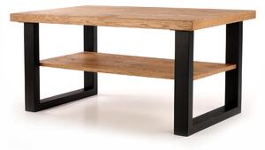 Konferenčný stolík HORUS-LAW 120x60 cm - svetlý dub / čierna