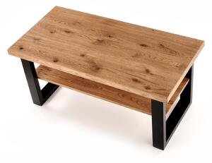 Konferenčný stolík HORUS-LAW 120x60 cm - svetlý dub / čierna