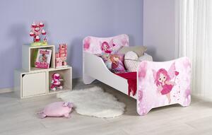 Detská posteľ Happy Fairy - biela / ružová