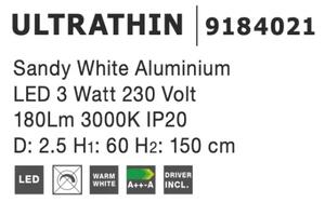 Moderný luster Ultrathin 25 biele