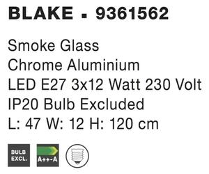 Rustikálny luster Blake 47 Chrome