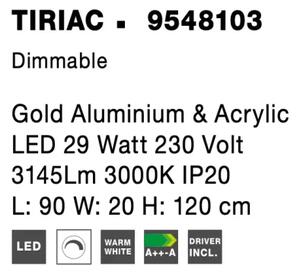 LED luster Tiriac 90 zlaté