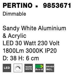 Stropné svietidlo LED so stmievaním Pertino 38 3000K biele