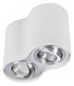 Moderné bodové svietidlo Bross 2 biele-hliníkové