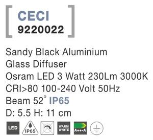 Vonkajšie LED svietidlo Ceci 55 čierne