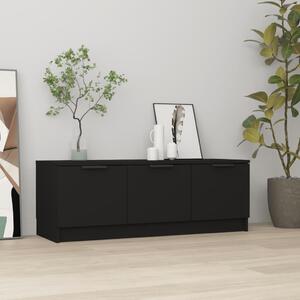 TV skrinka, čierna 102x35x36,5 cm, kompozitné drevo
