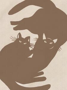 Ilustrácia Two cats, Little Dean, (30 x 40 cm)