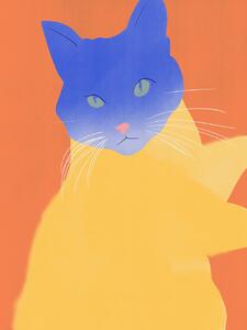 Ilustrácia Blue Fur, Little Dean, (30 x 40 cm)