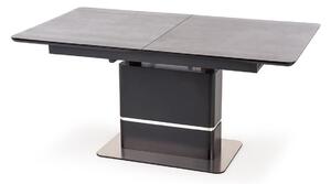 MARTIN Rozkládací stôl Pracovná doska - tmavý popol, noha - Čierny
