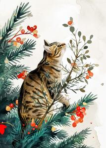 Ilustrácia Cats life 11, Justyna Jaszke, (30 x 40 cm)