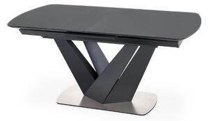 PATRIZIO Rozkládací stôl Pracovná doska - tmavý popol, noha - Čierny