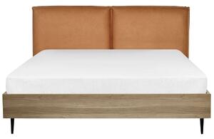 Manželská posteľ 160 cm Limza (hnedá). Vlastná spoľahlivá doprava až k Vám domov. 1080944