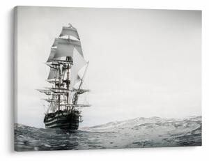 Obraz - Loď plávajúca po oceáne (70x50 cm)