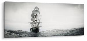 Obraz - Loď plávajúca po oceáne (120x50 cm)