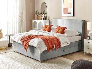 Manželská posteľ 180 cm Minza (sivá). Vlastná spoľahlivá doprava až k Vám domov. 1081427