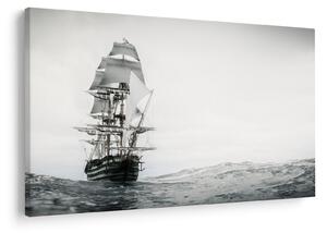 Obraz - Loď plávajúca po oceáne (90x60 cm)