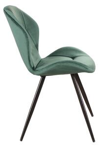 Jedálenská stolička GANGIR zelená/čierna