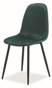 Jedálenská stolička FUX zelená/čierna