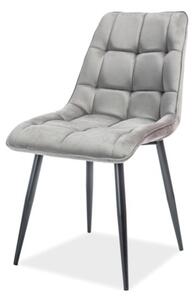 Jedálenská stolička CHAC sivá/čierna
