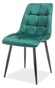 Jedálenská stolička CHAC zelená/čierna