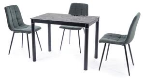 Jedálenský stôl DOMOR čierna, 100x60 cm