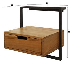 Nočný stolík 25-95 Air Drevo Acacia-Komfort-nábytok