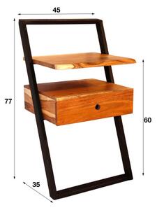 Nočný stolík 23-64 Lean Drevo Acacia-Komfort-nábytok