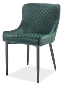 Jedálenská stolička CULAN zelená/čierna