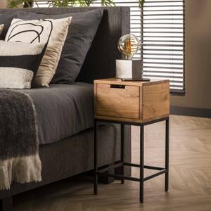 Nočný stolík 21-08 Flat Drevo Acacia-Komfort-nábytok