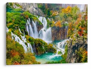 Obraz - Národný park Plitvické jazerá (70x50 cm)