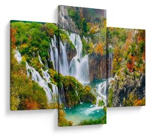Obraz - Národný park Plitvické jazerá (90x60 cm)
