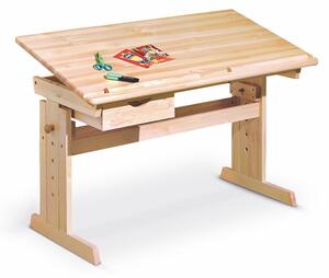 Drevený Písací stôl pre deti Julia - Borovica