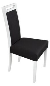 Jedálenská stolička ROSA 5 biela/čierna