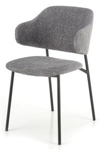 Jedálenská stolička SCK-497 sivá/čierna